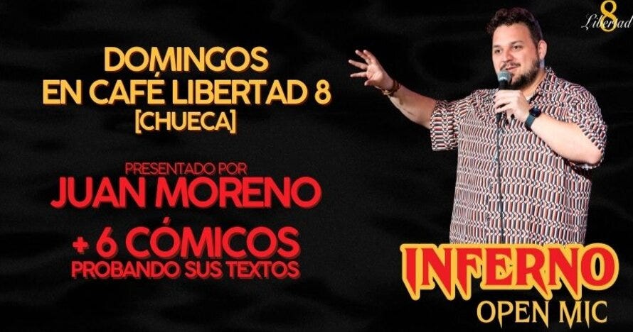 Cartel de Inferno Open Mic